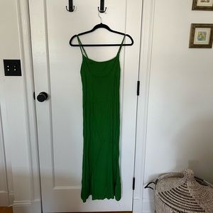 Reformation green midi dress